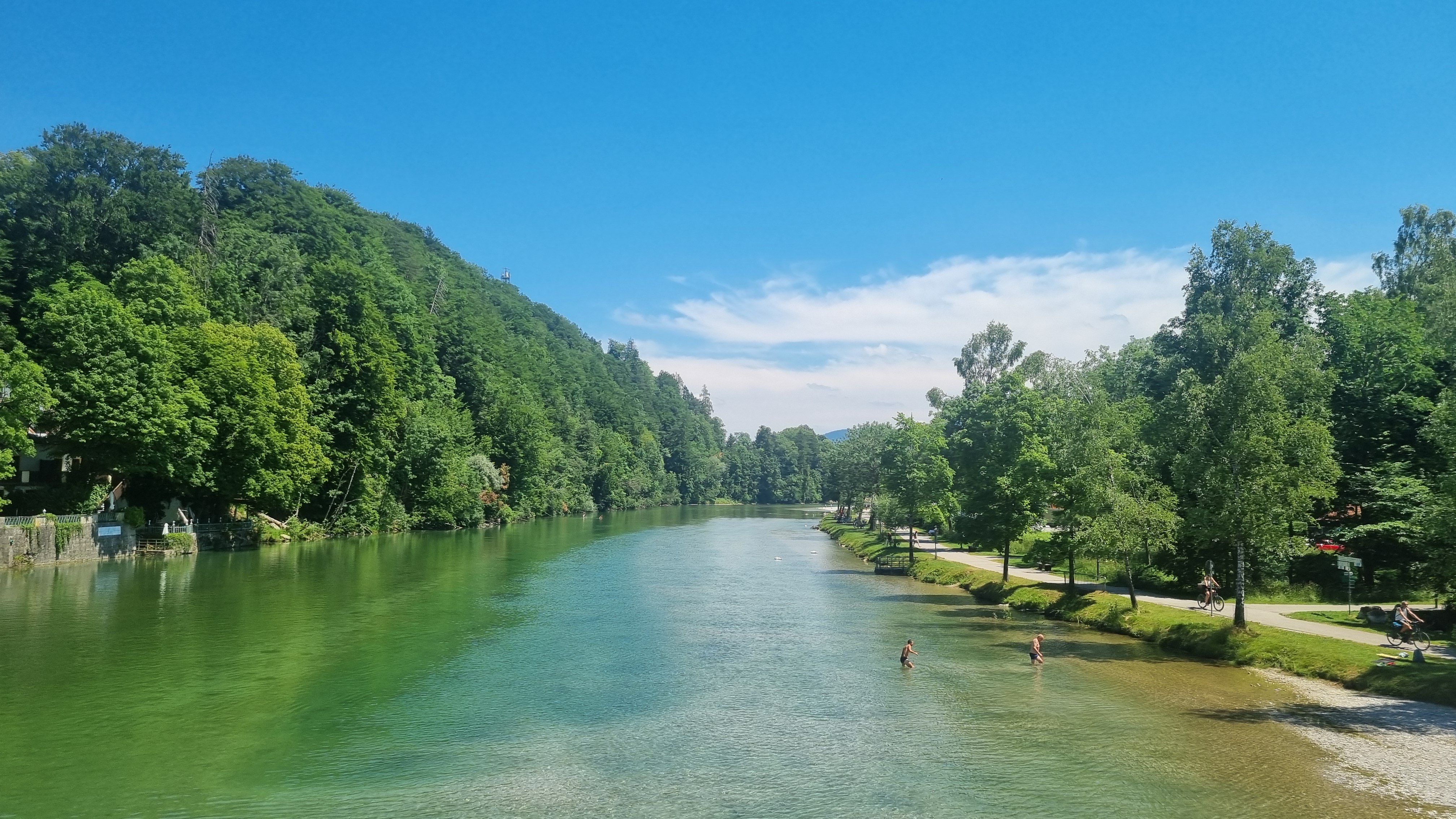 Wohnmobilstellplatz an der Isar